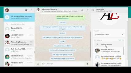 How to add new contacts in Whatsapp PC Group