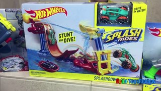 Disney Cars Toys Bath Blastin  Finn McMissile Hot Wheels Splashdown Station and Splash Rides Vehicle