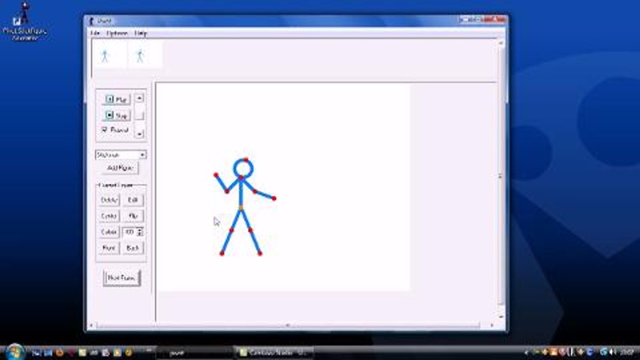 Make stick figure animations with Pivot