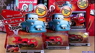 5 McQueen Cars Toon Dragon Lightning McQueen Oil Stains Metallic finish Disney Pixar Tokyo Mater
