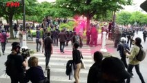 Loi Travail : interpellation musclée d'un manifestant par les CRS à Paris