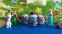 Frozen - Elsa Anna Disney Ovos Surpresas Surprise Eggs-brinquedos Aventura congelante kids toys Princess