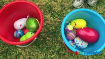 Easter Eggs Hunt Surprise Toys Challenge Water Balloons Fight Shopkins Disney Cars Toys Paw Patrol