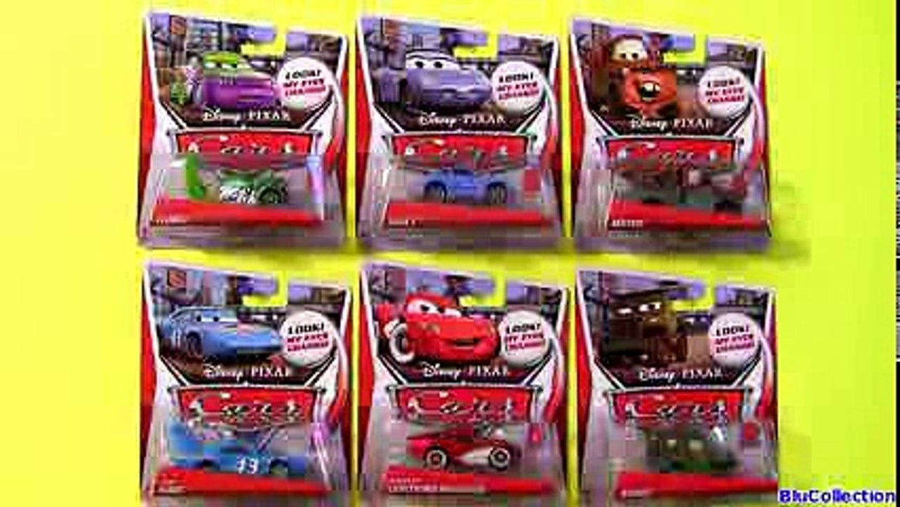 6 Cars Lenticular Eyes Diecasts 2013 WGP Sally, Wingo, Cruisin Lightning McQueen Disney Pixar