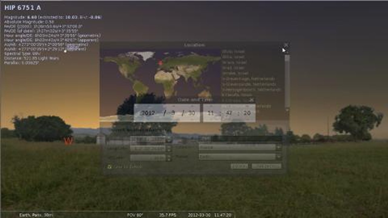 Virtuelles Planetarium für den Desktop