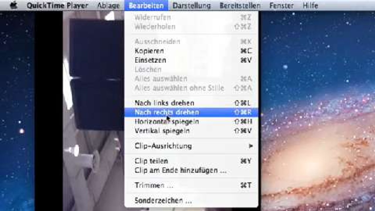 Videos mit QuickTime drehen und schneiden
