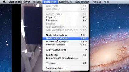 Videos mit QuickTime drehen und schneiden