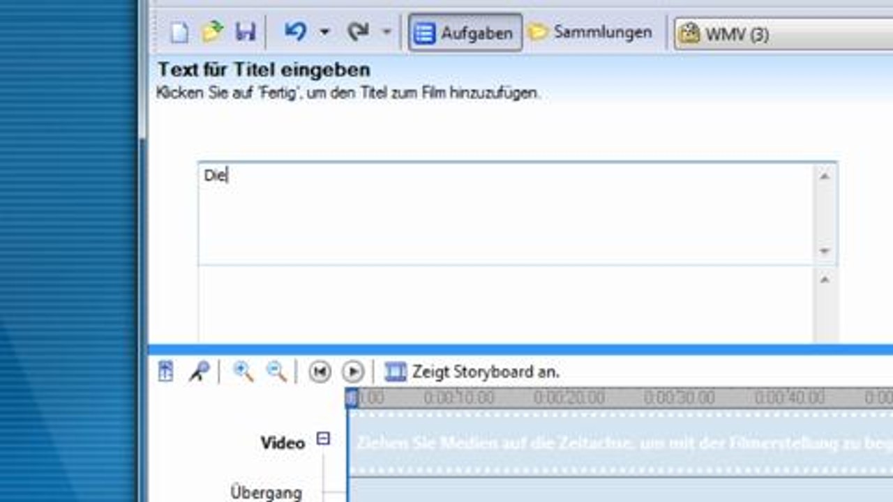 Videos mit Windows Movie Maker beschriften