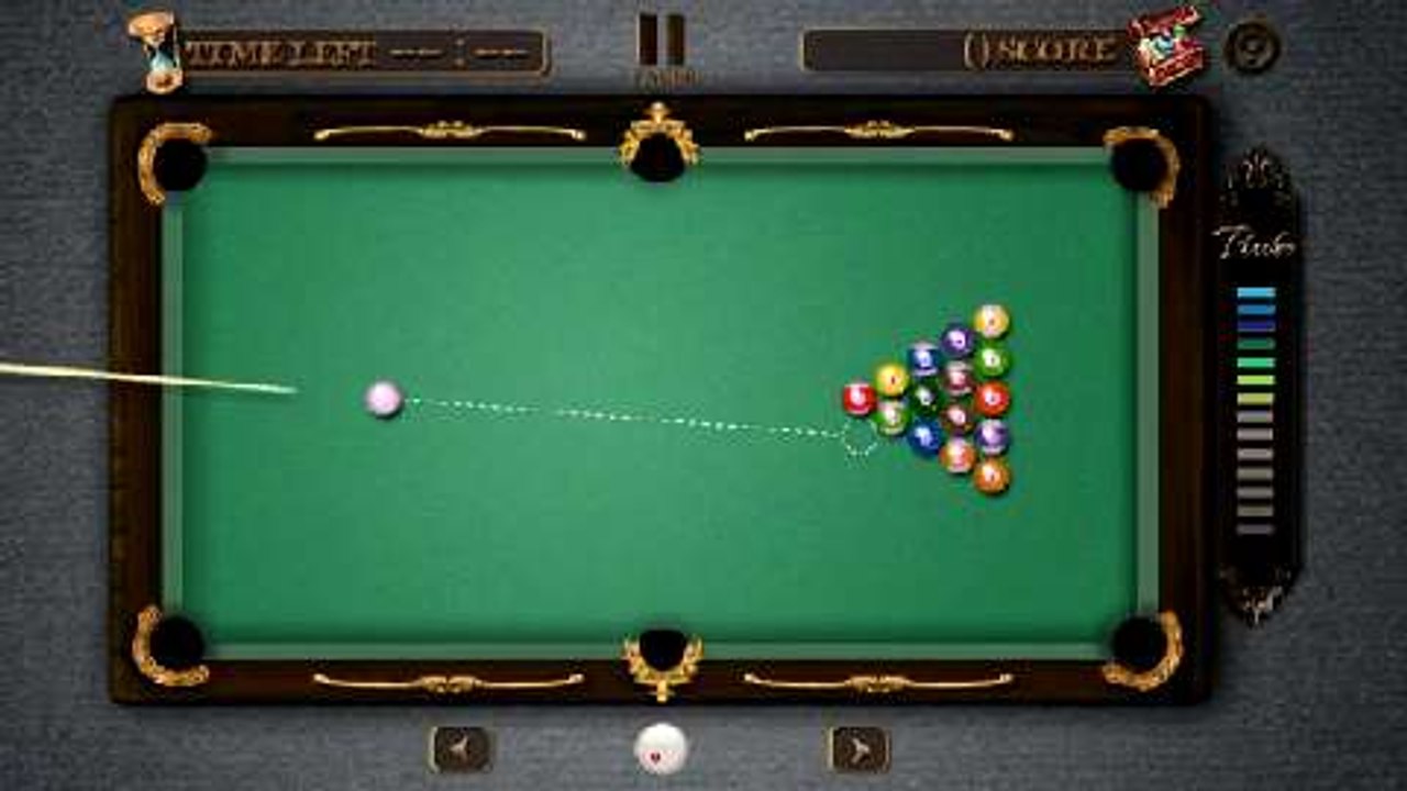 Auf dem Handy Billard spielen