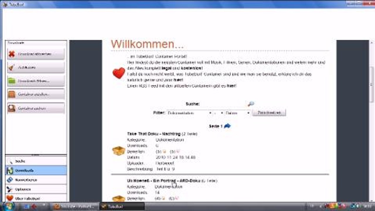 Video-Tutorial: Filmtausch mit der Container-Funktion von Tubebox