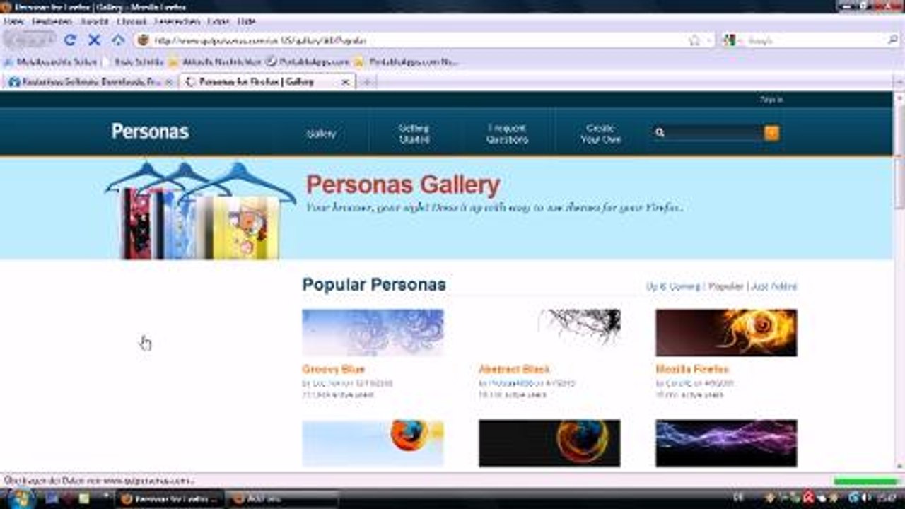 Video: Firefox mit Personas individuell gestalten