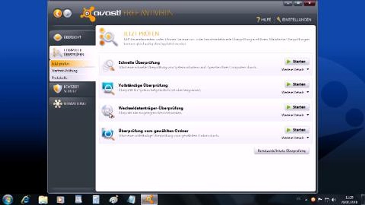 Avast! Free Antivirus 5 – Grundfunktionen im Video