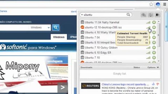Aprende cómo descargar torrents desde el navegador con BitTorrent Surf