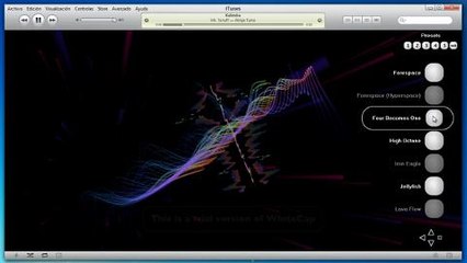 Os efeitos do plugin WhiteCap no seu player