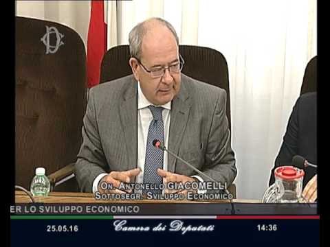 Roma - Audizione Sottosegretario Giacomelli (25.05.16)