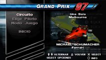 Formula 1 97 - PS1/PSX - Gameplay (Spanish-Español)