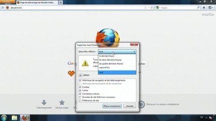 Mozilla Firefox : supprimer l'historique de navigation