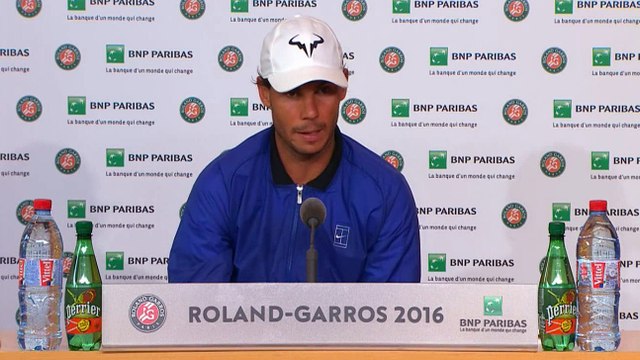 Rafael Nadal Press conference / R2 Roland Garros 2016 (Spanish&English)