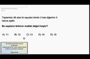 Dikey Geçiş Sınavı - 1 Soru 1 Yorum ( Bölüm 29)