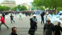 Violent clashes between police and protestors in France