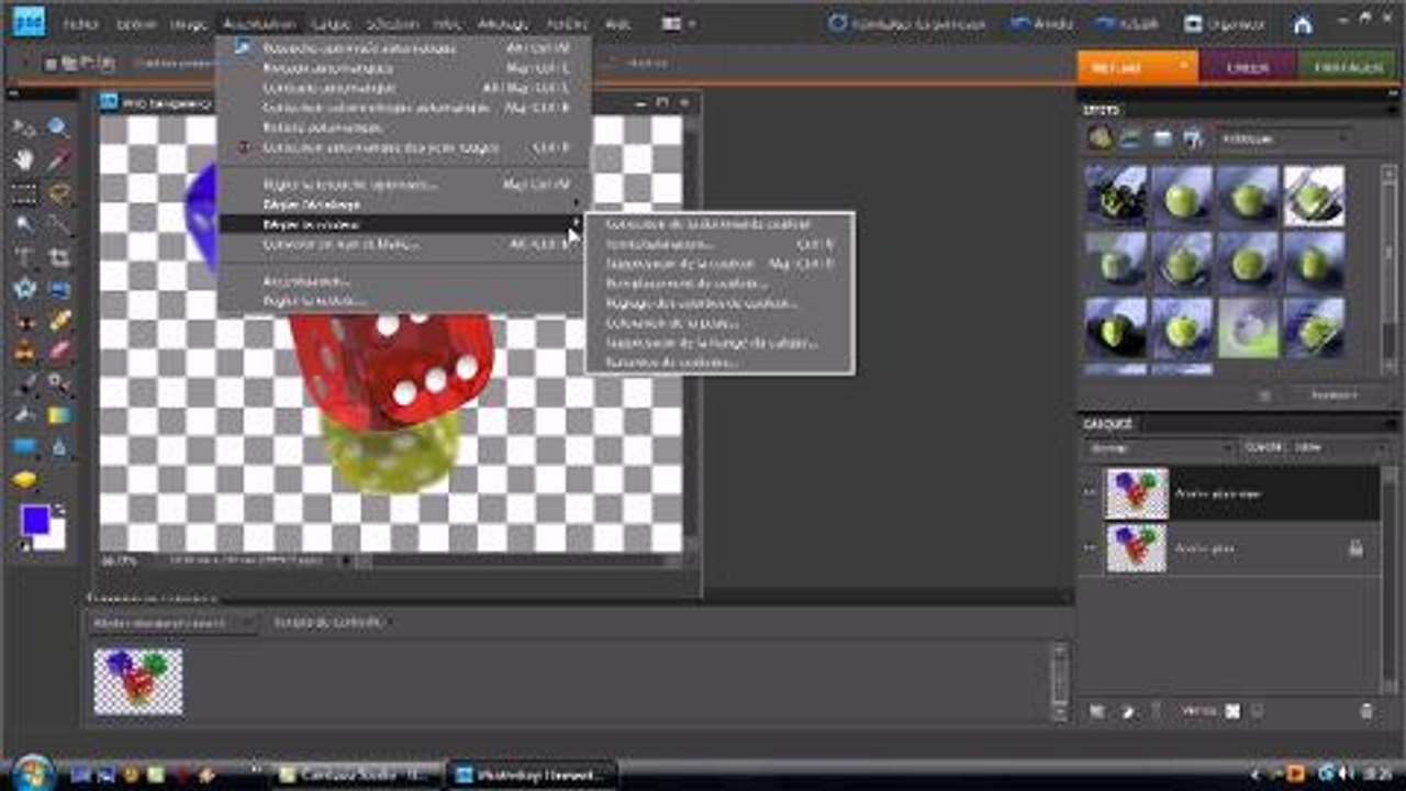Photoshop Elements: Comment modifier une seule couleur dans une image