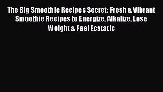 [Download] The Big Smoothie Recipes Secret: Fresh & Vibrant Smoothie Recipes to Energize Alkalize