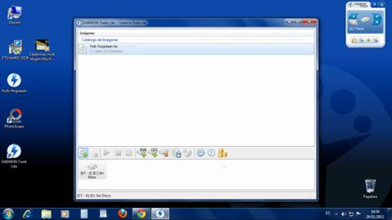 Crea unidades virtuales de CD/DVD con Daemon Tools
