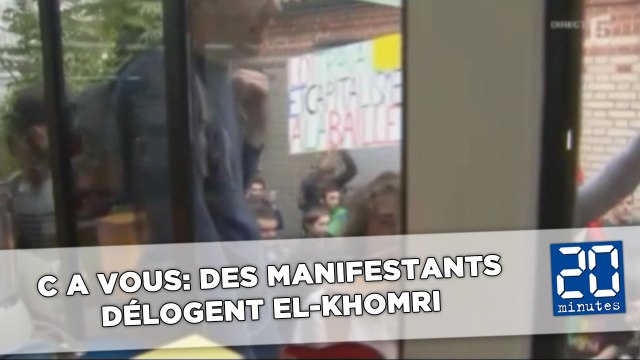Des manifestants interrompent C A Vous pour déloger El-KhomriDes manifestants interrompent C A Vous pour déloger El-Khomri
