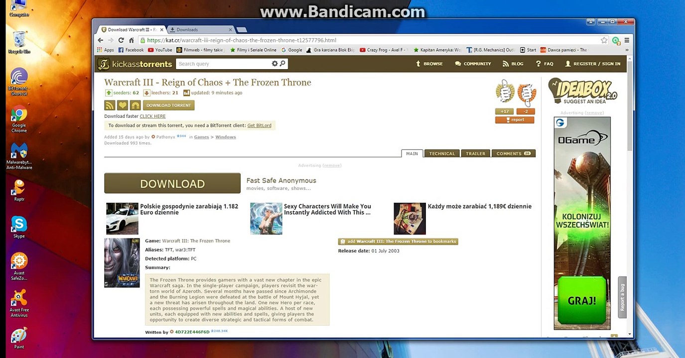 Skąd pobrać Warcraft III ???? Za Darmo !!