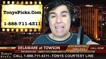 Delaware Blue Hens vs. Towson Tigers Pick Prediction NCAA College Basketball Odds Preview 2-17-2014