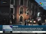 México: pobladores de Chiapas rechazan represión contra maestros