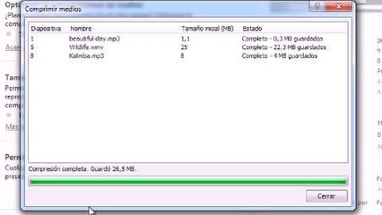 Cómo reducir el tamaño de un PowerPoint