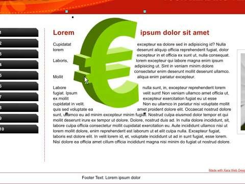 Adapta el texto a las imágenes con MAGIX Web Designer