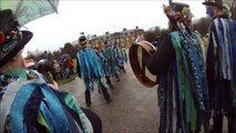 26-Dec-2012 Bollin Morris dancing Stockton Heath in the Rain at Dunham Massey Hall