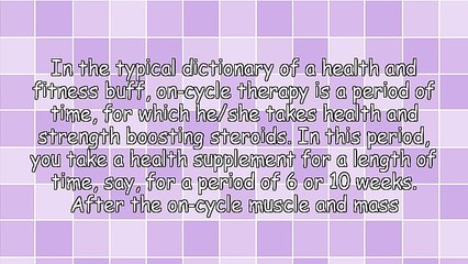 On-Cycle Therapy Tips and Exercises