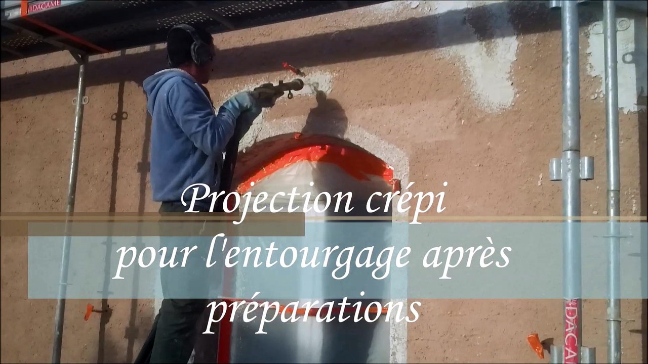 Démonstration enduit fausse pierre