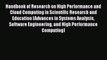 [PDF] Handbook of Research on High Performance and Cloud Computing in Scientific Research and