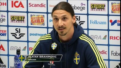 Ibrahimovic's coy reaction to Manchester United transfer question