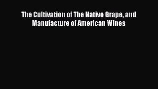 Read The Cultivation of The Native Grape and Manufacture of American Wines Ebook Free
