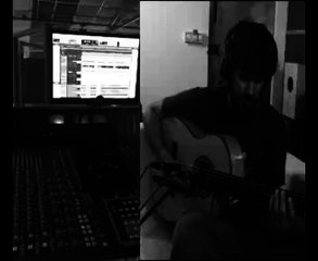 Nuria Fergó: grabando el sonido de las guitarras del nuevo single