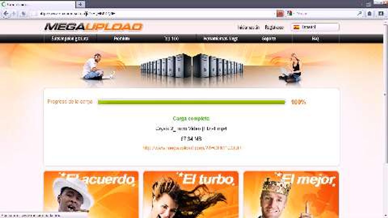 Cómo subir y descargar archivos con Megaupload