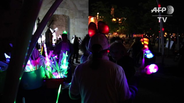 Jerusalem's Old City illuminated for Festival of Light