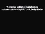 [PDF] Verification and Validation in Systems Engineering: Assessing UML/SysML Design Models
