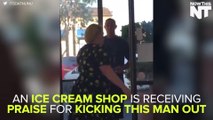 Ice Cream Shop Kicks Out Racist Man For Yelling At Muslim Girls