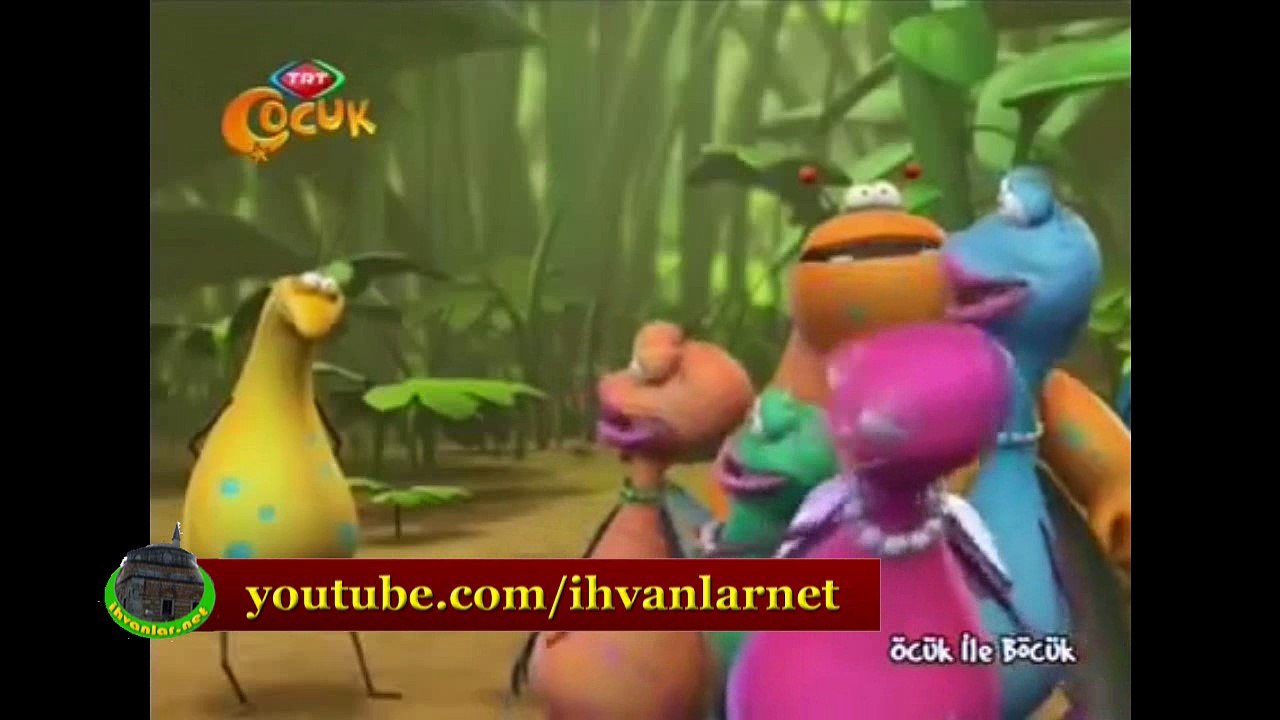 Şirk sözlerle dolu çizgi film öcük ile böcük