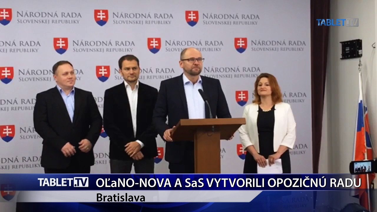 SaS a OĽaNO-NOVA vytvorili Opozičnú radu