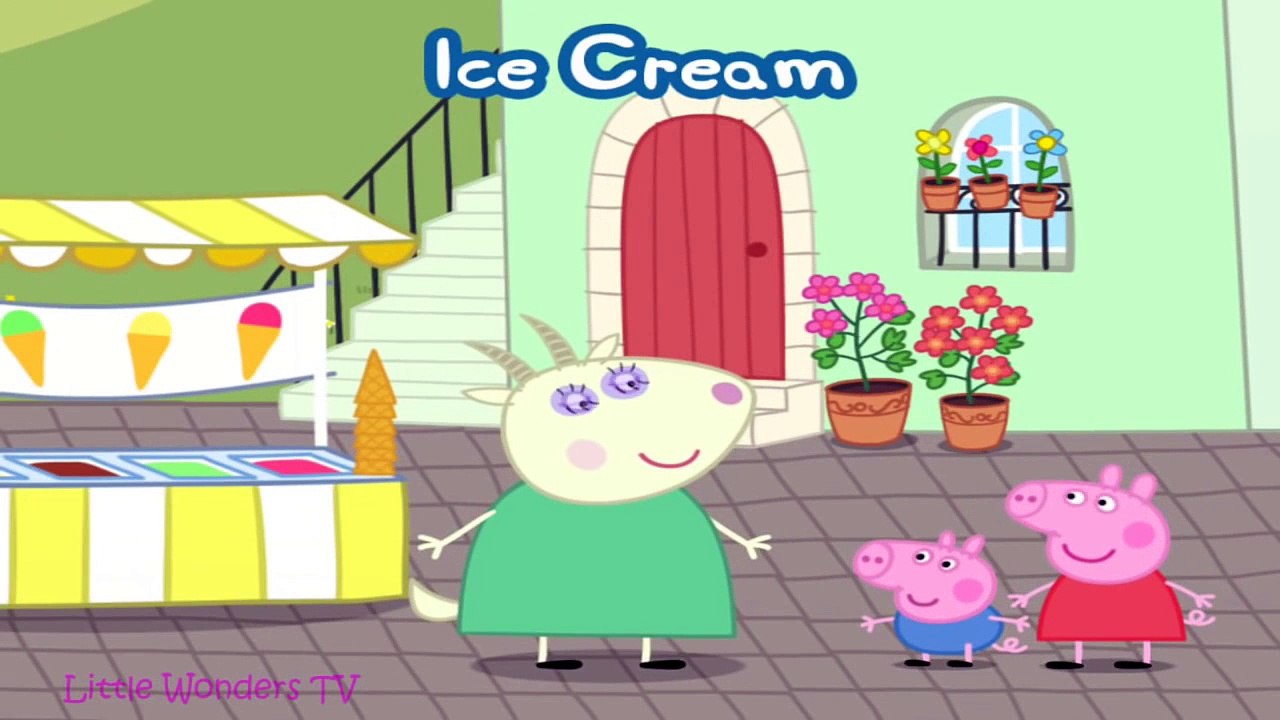 Peppa Pig Ice Cream   Peppa Enjoying Ice Cream with George, Daddy Pig & Mummy Pig1