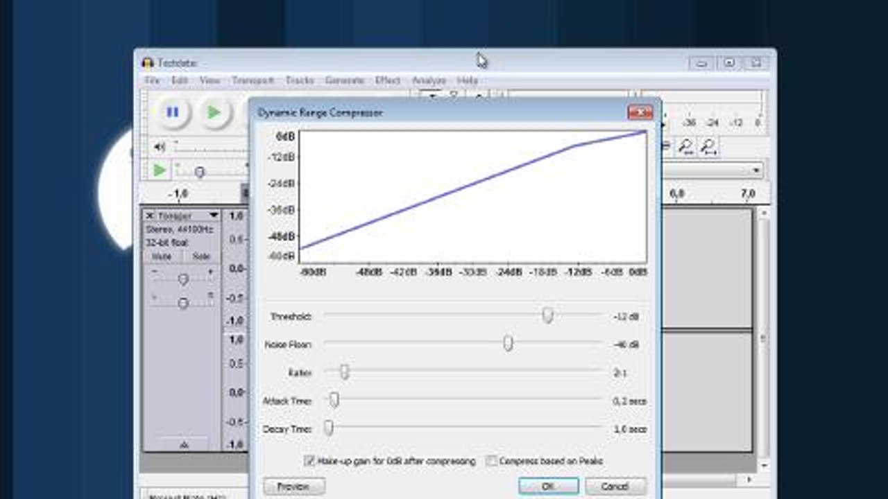 Audio-Lautstärke mit Audacity erhöhen