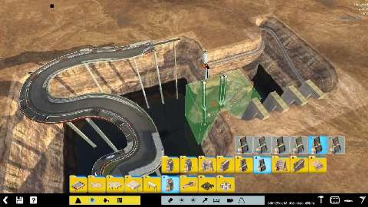 Streckeneditor von TrackMania 2 Canyon