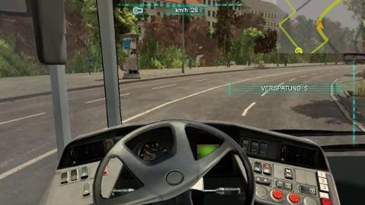 In Bus-Simulator 2012 Passagiere befördern